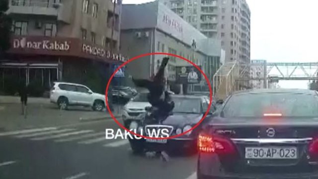 Bakıda dəhşətli qəza - ANBAAN VİDEO
