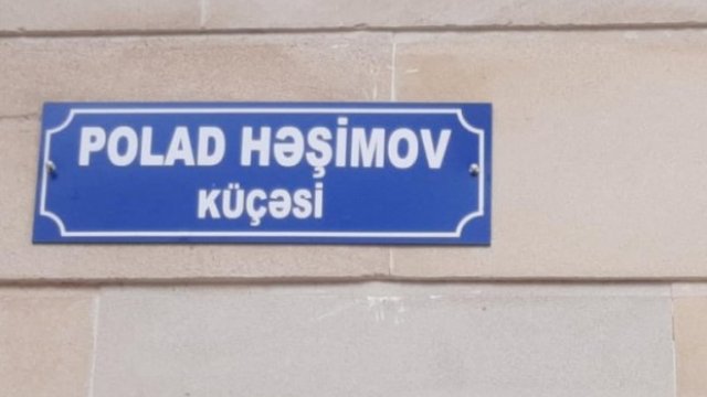 Bu mərkəzi küçəyə Polad Həşimovun adı verildi -FOTO
