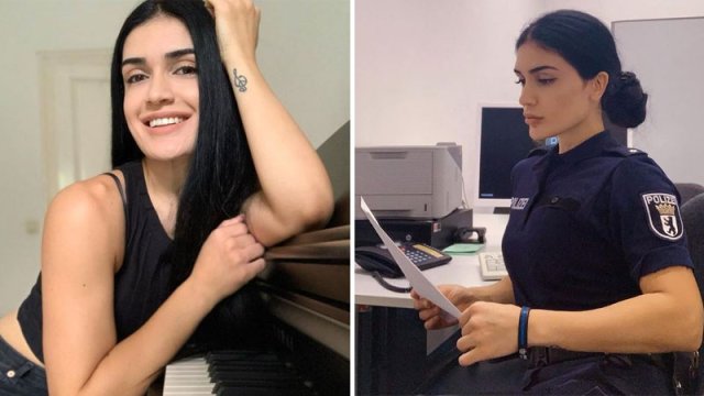Almaniyada polis komissarı olan azərbaycanlı gözəl - FOTO/VİDEO