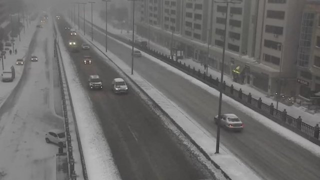 Bu istiqamətlərdə avtobuslar hərəkət edə bilmir - FOTOLAR