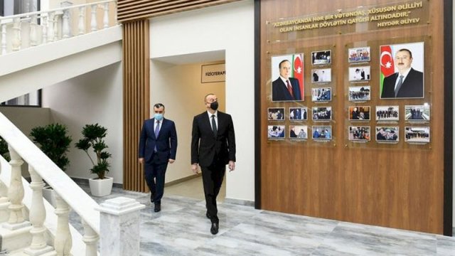 Prezident Şağanda pansionatın açılışında iştirak etdi - FOTOLAR