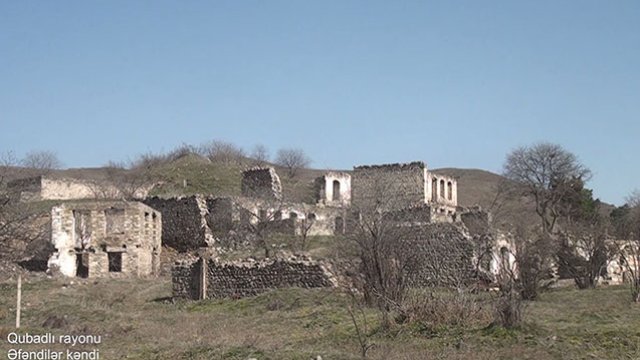 İşğaldan azad edilən Əfəndilər kəndindən görüntülər -xa0VİDEO