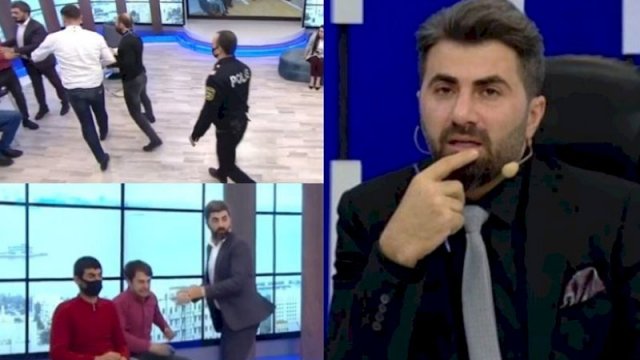 Zaurun verilişində mübahisə düşdü - Mikrofonu atıb, qıza hücum etdi