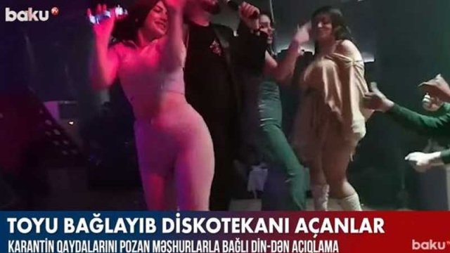 Toyu bağlayıb diskotekanı açanlar - VİDEO