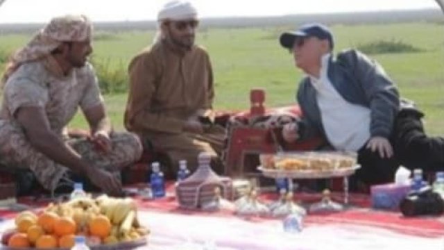 Kəmaləddin Heydərov ərəblərlə ovda - FOTOLAR