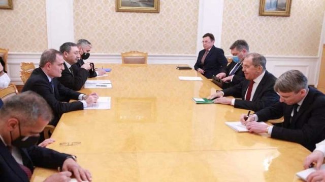 Moskvada Ceyhun Bayramovun Sergey Lavrov ilə görüşü oldu