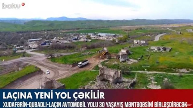Laçına yeni yol çəkilir - VİDEO
