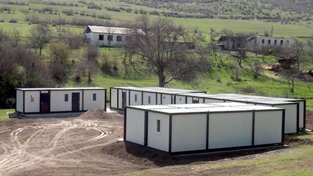 Qarabağda modul tipli yataqxanalar quraşdırılır - VİDEO