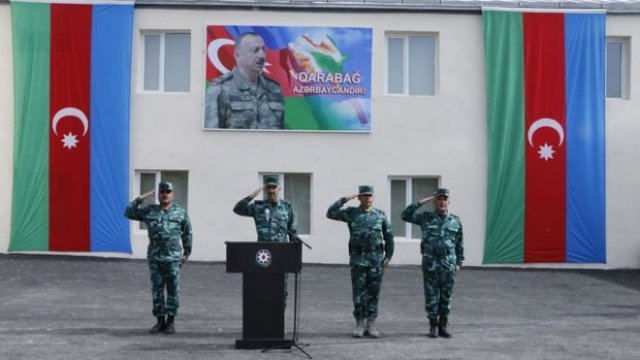 Ermənistanla sərhəddə yeni hərbi hissə fəaliyyətə başladı - FOTO