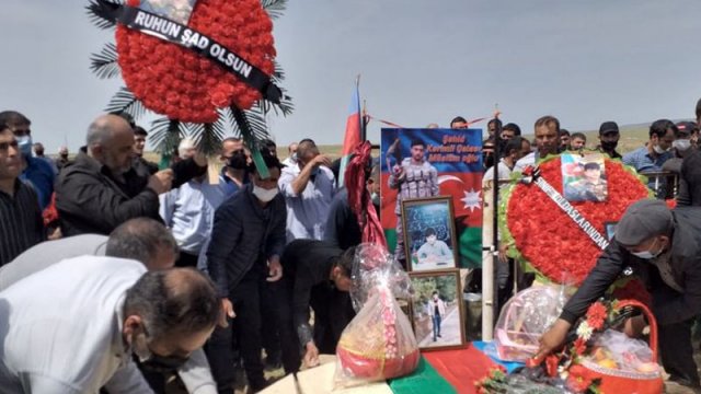 Şəhidimiz torpağa tapşırıldı - FOTOLAR