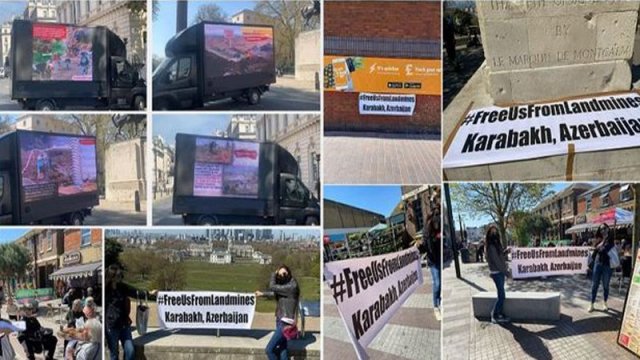 Azərbaycanlılar Avropada Ermənistana qarşı kütləvi aksiyalar keçirildi - FOTOLAR
