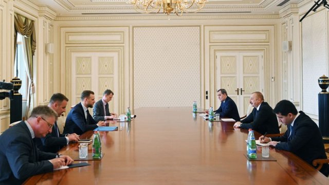 Prezident Litvanın xarici işlər nazirini qəbul etdi