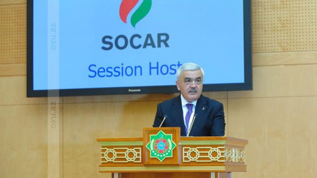 SOCAR prezidenti Türkmənistanda keçirilən beynəlxalq forumda çıxış etdi - FOTOLAR
