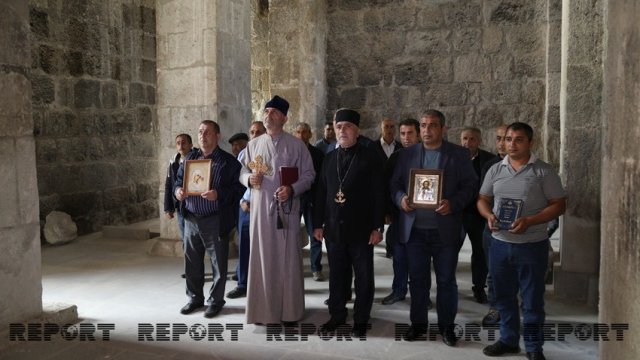 Mahnı sədaları altında Laçına gedən udilər - VİDEOREPORTAJ