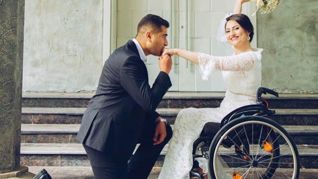 Paralimpiyaçımız Vətən Müharibəsi iştirakçısıyla evləndi - FOTO