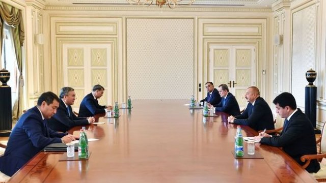 İlham Əliyev Qazaxıstan baş nazirinin müavinini qəbul etdi