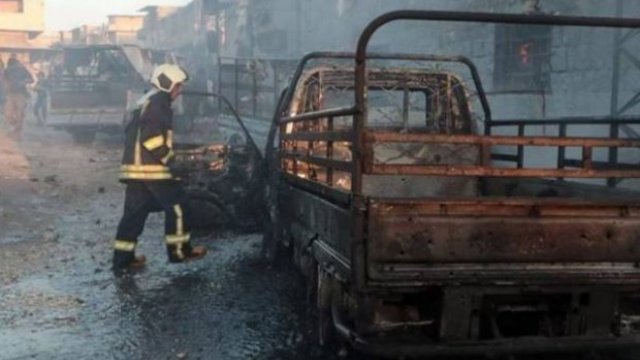 Suriyada terror - Ölən var