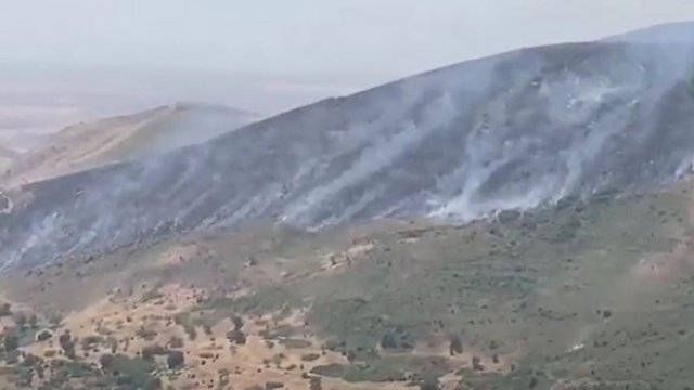 Hadrut istiqamətində yanğın başladı - VİDEO