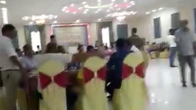 Daha bir şadlıq sarayı qaydaları pozdu - VİDEO