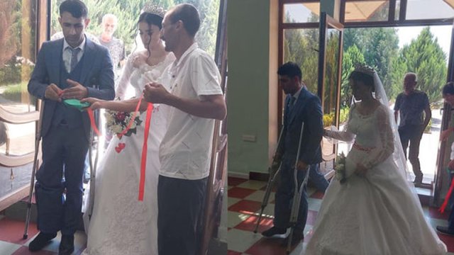 Vətən müharibəsi qazisinin toyu oldu - FOTOLAR