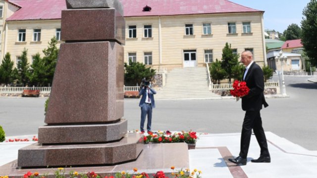 İlham Əliyev Daşkəsəndədir - FOTO