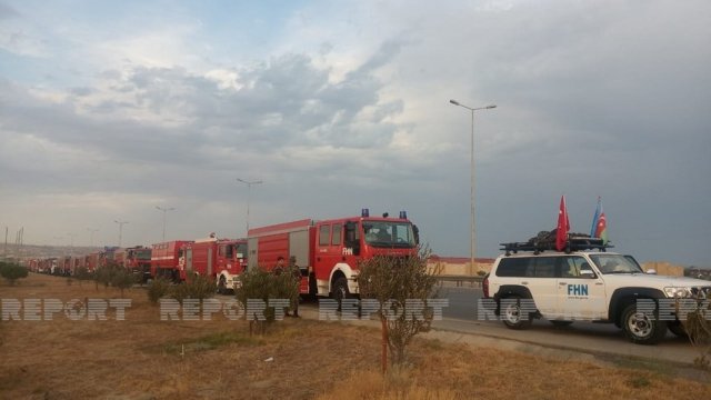 Azərbaycanın yanğınsöndürənlərinin növbəti qrupu Türkiyəyə yola düşdü