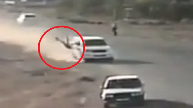 Bakıda dəhşətli qəzanın anbaan videosu