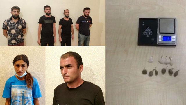 Biri qadın olmaqla altı nəfər narkotikdən saxlanıldı - FOTOLAR