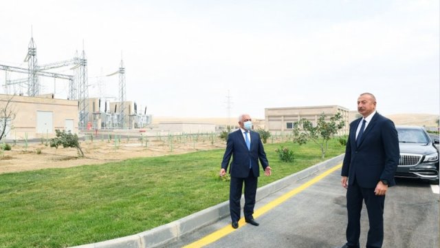 İlham Əliyev “Abşeron” yarımstansiyasının açılışında - FOTO