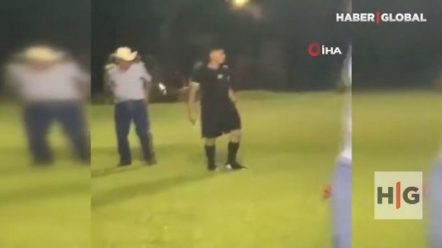 Oyuna silahla çıxan şəxs kimdir? - VİDEO