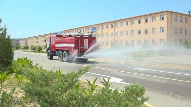 Naxçıvan Qarnizonu Qoşunlarında yoluxucu xəstəliklərə qarşı mübarizə - VİDEO