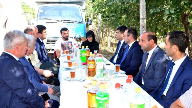 Şəhid Xudayət Orucovun şəhidlik zirvəsində ilk doğum günü qeyd olundu - FOTOLAR