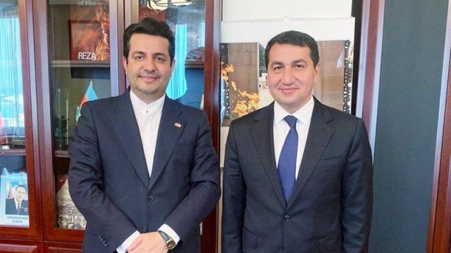 Hikmət Hacıyev yenidən İranın Azərbaycandakı səfiri ilə görüşdü
