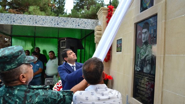 Ağstafada şəhid Məhəmmədəli Ələkbərovun xatirəsinə abidə-bulaq kompleksi açıldı