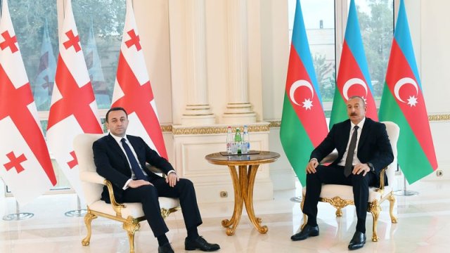 Prezident İrakli Qaribaşvilini qəbul etdi - FOTOLAR
