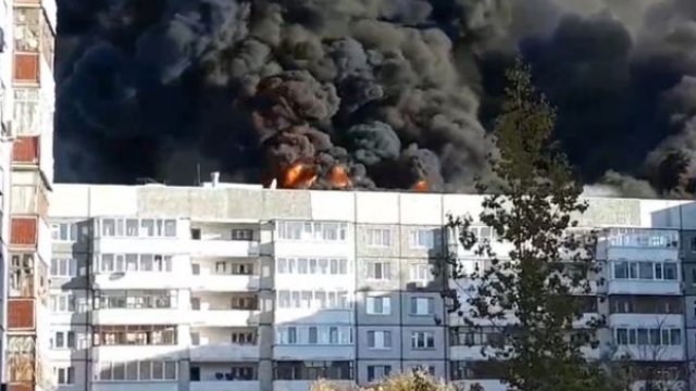 Rusiyada 9 mərtəbəli binada dəhşətli yanğın - VİDEO