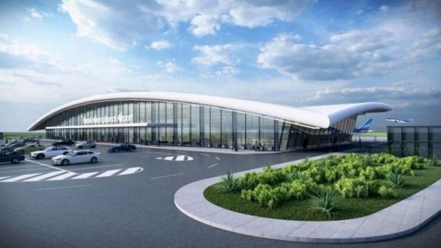 Füzuli aeroportuna ilk rəsmi səfər reysi... - VİDEO
