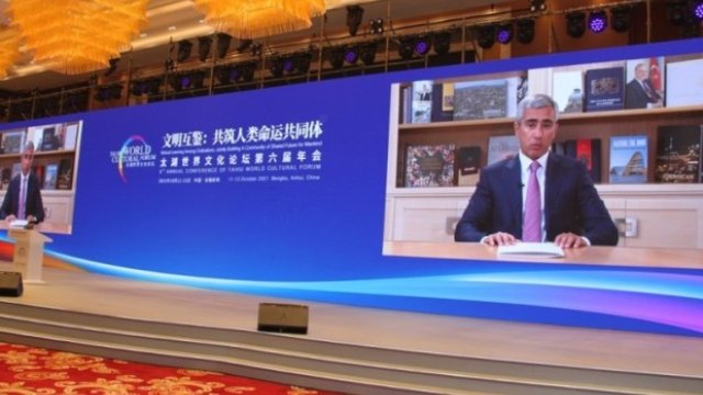 İlham Əliyev Tayhu Dünya Mədəniyyət Forumunun iştirakçılarına müraciət etdi