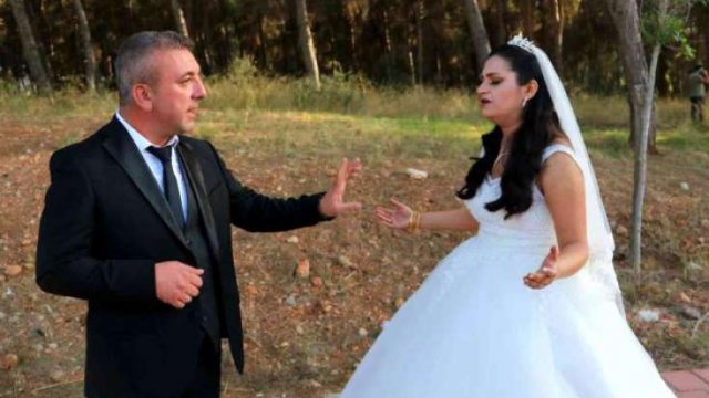 Meşədə fotosessiya etdirən bəylə gəlin gördüklərindən ŞOK OLDULAR - FOTOLAR