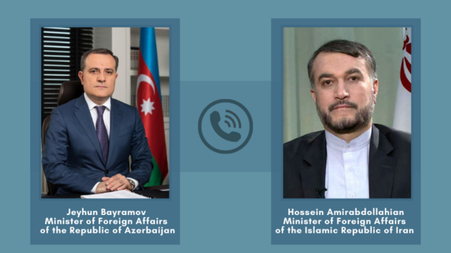 Ceyhun Bayramov iranlı həmkarı ilə telefonla danışıb