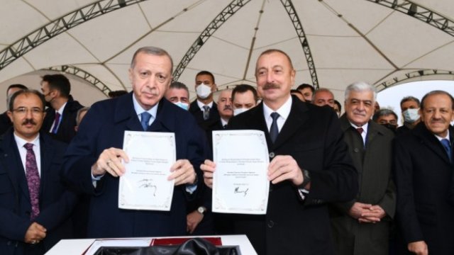 İlham Əliyevlə Ərdoğan Zəngəzur dəhlizində yeni yolun təməlini qoydular