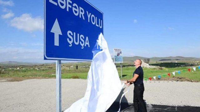 Prezident Zəfər yolunun açılışını edib - YENİLƏNİB (FOTOLAR)