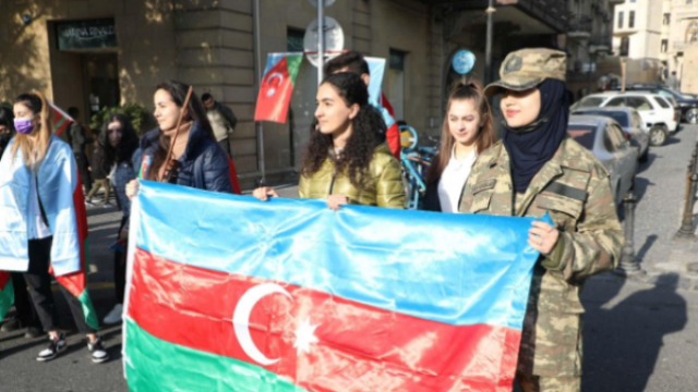 Bakıda Zəfər yürüşündən CANLI YAYIM