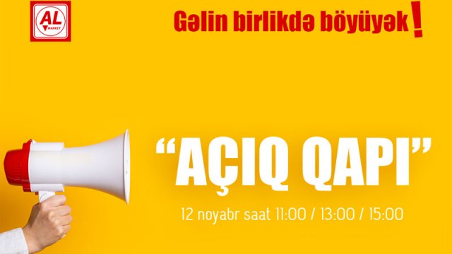 “Al market” 200-ə yaxın vakant yerə işçi qəbulu elan etdi!