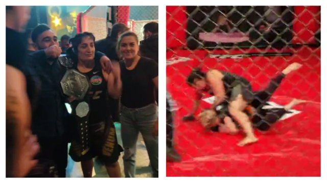 Azərbaycanlı Gözəl erməni qızını 10 saniyəyə yerə sərdi - FOTO