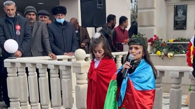 Salyanda Vətən müharibəsi şəhidinin xatirəsinə abidə bulaq kompleksinin açılışı olub - FOTO/VİDEO