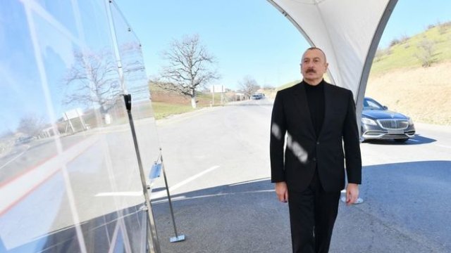 İlham Əliyev Quba – Qonaqkənd avtomobil yolunun açılışını edib - FOTO