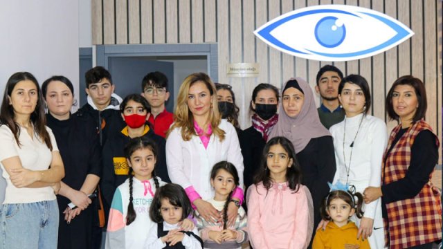 Şəhid ailələrinin ödənişsiz göz müayinəsi aparıldı - FOTOLARxa0