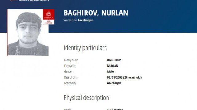İnterpol adam öldürən azərbaycanlını axtarır