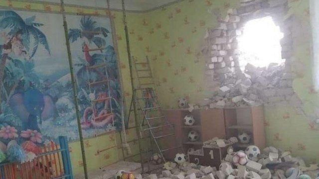 Rusiya-Ukrayna müharibəsi başlandı? - uşaq bağçası da atəşə tutuldu - FOTO